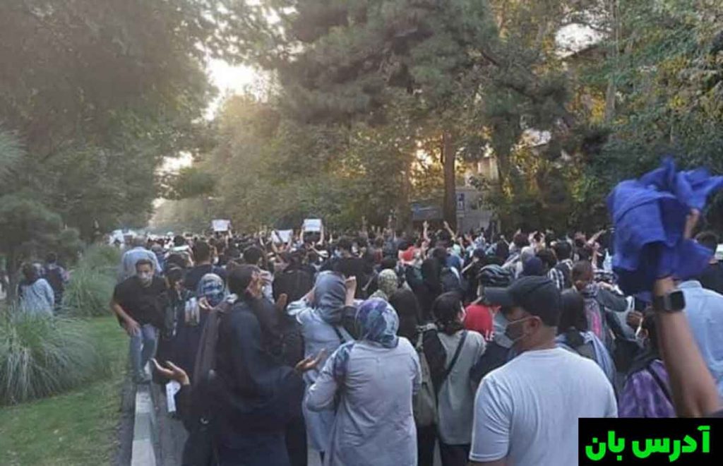 درگیری دانشجویان دانشگاه تهران با نیروهای امنیتی بر سر مجازات حجاب